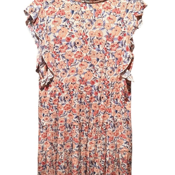 Knox Rose Floral Print Dress with Ruffle Sleeves - Picture 3 of 8